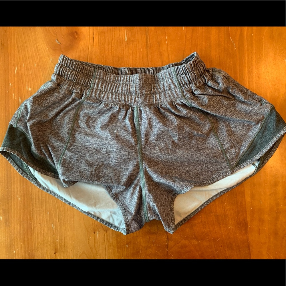 Sz 2 girls/women’s lululemon, grey athletic shorts